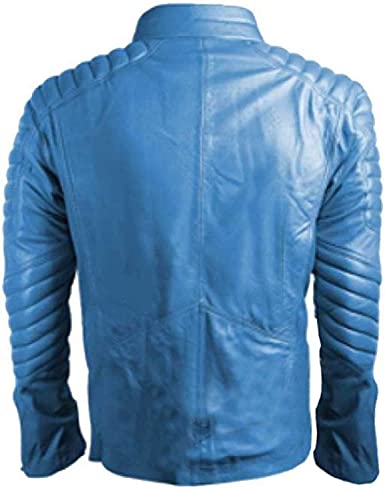 Mens Superman Blue Smallville Jacket Leather