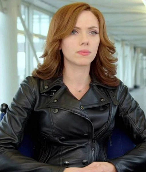 Scarlett Johansson Captain America Civil War Leather Jacket – LJ