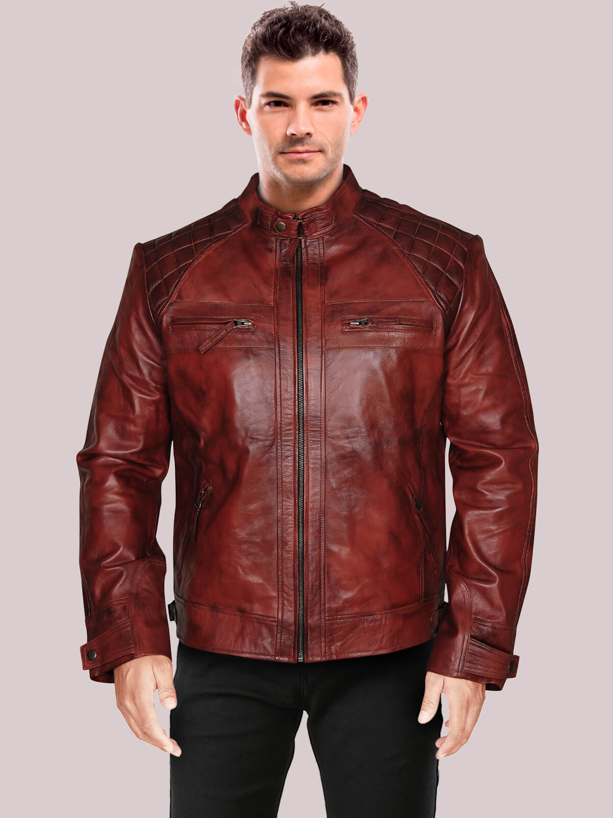 Men Vintage Leather Jacket – LJ