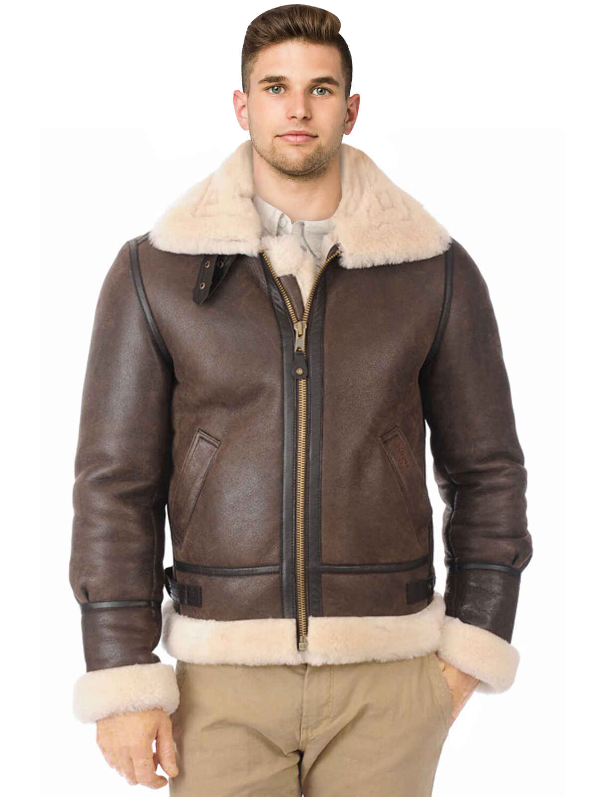Men'S Bomber Leather Jacket – LJ