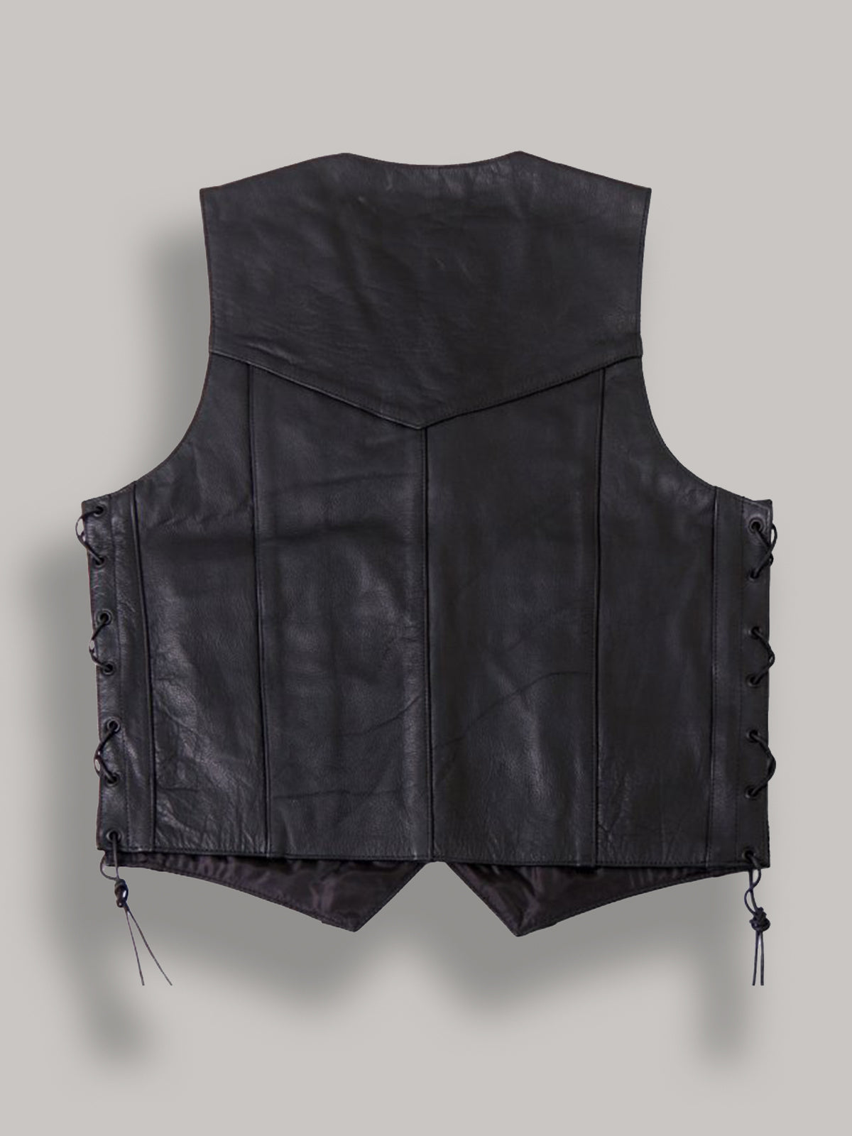 Men Cowhide Leather Vest - LJ.com