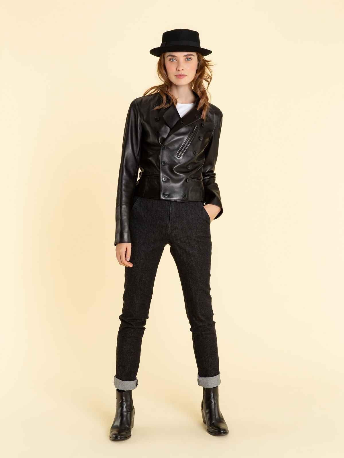 Women Dapper Leather Jacket- LJ